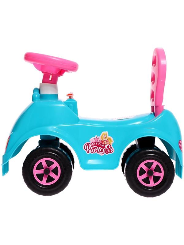 Машина-каталка Selena «Принцесса», с клаксоном, цвет аква
