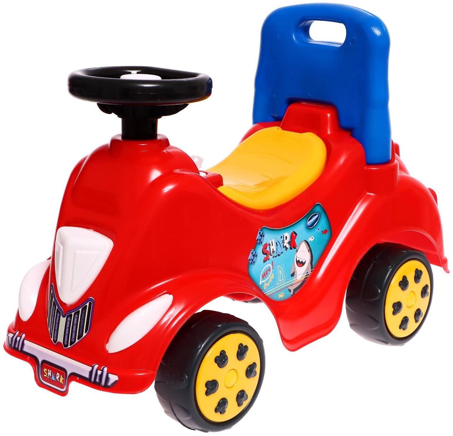 Машина-каталка Cool Riders, с клаксоном, цвет красный