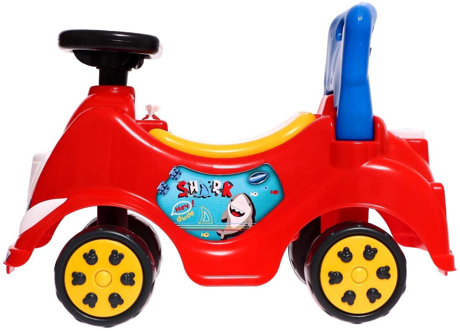 Машина-каталка Cool Riders, с клаксоном, цвет красный