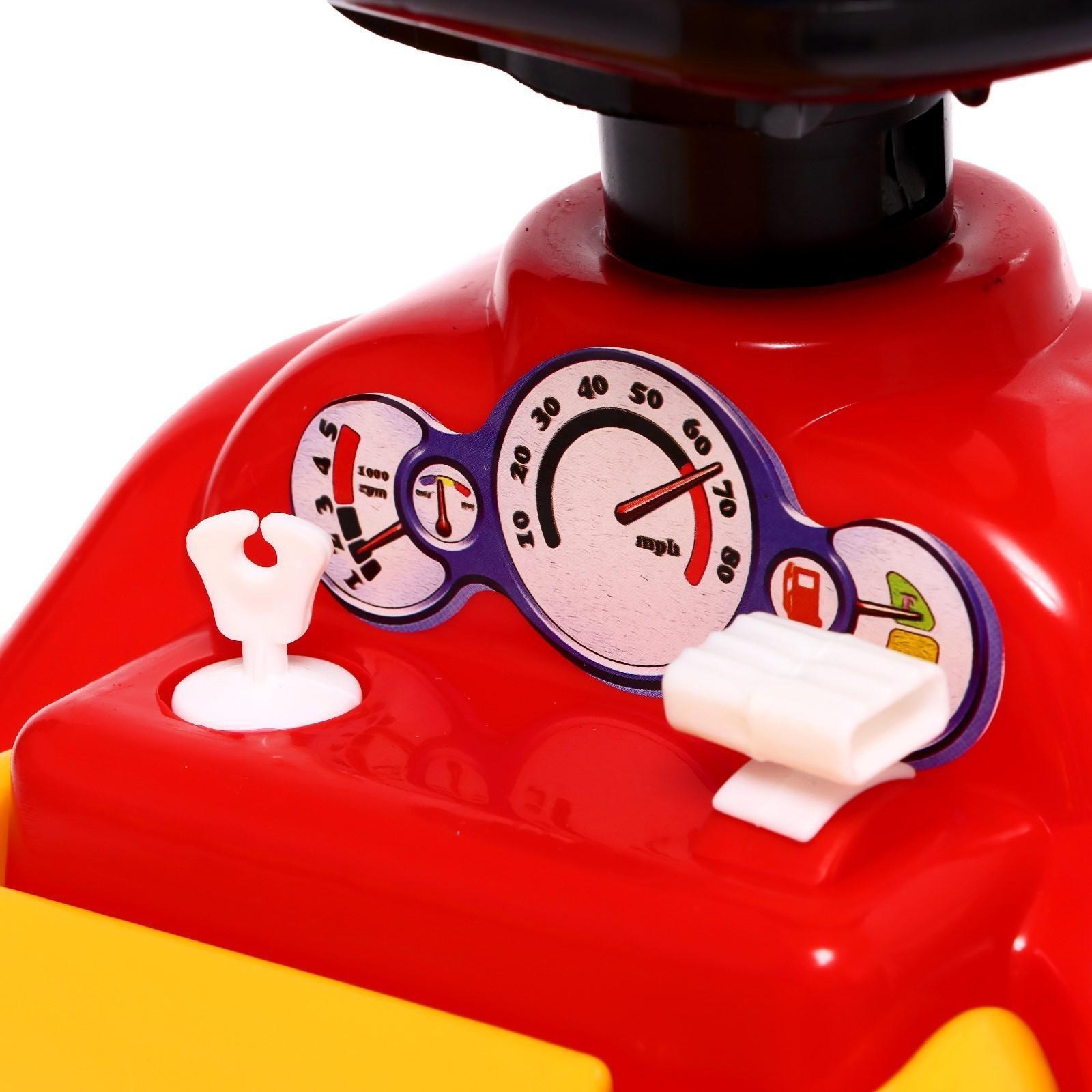 Машина-каталка Cool Riders, с клаксоном, цвет красный