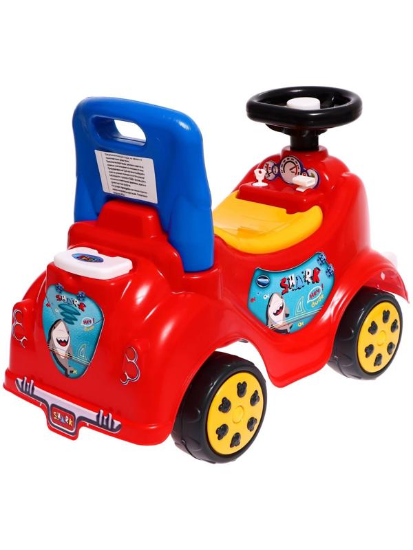 Машина-каталка Cool Riders, с клаксоном, цвет красный