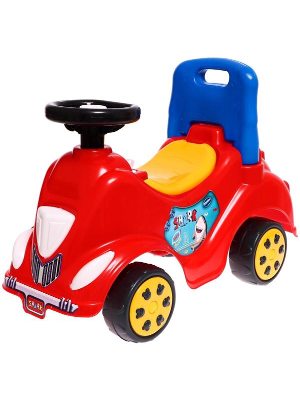 Машина-каталка Cool Riders, с клаксоном, цвет красный