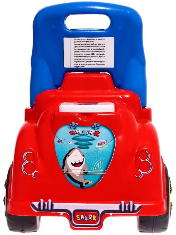 Машина-каталка Cool Riders, с клаксоном, цвет красный