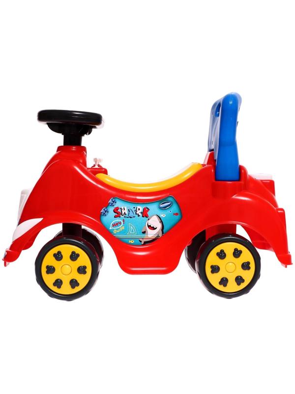 Машина-каталка Cool Riders, с клаксоном, цвет красный