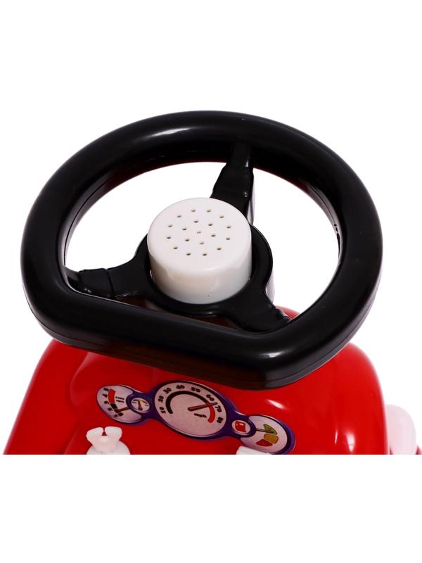 Машина-каталка Cool Riders, с клаксоном, цвет красный