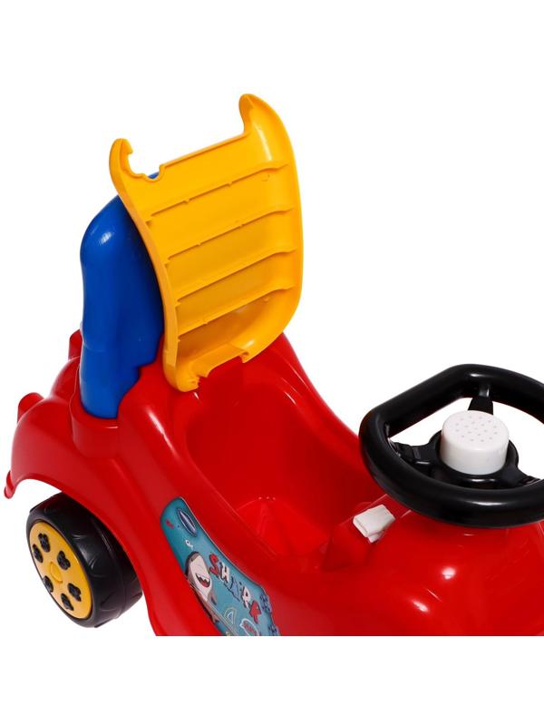 Машина-каталка Cool Riders, с клаксоном, цвет красный