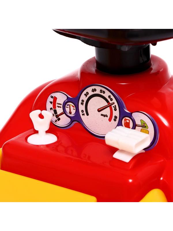 Машина-каталка Cool Riders, с клаксоном, цвет красный