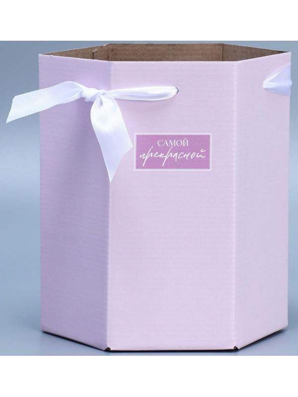Переноска складная шестигранник «Самой прекрасной», 17 × 14,8 × 19,5 см