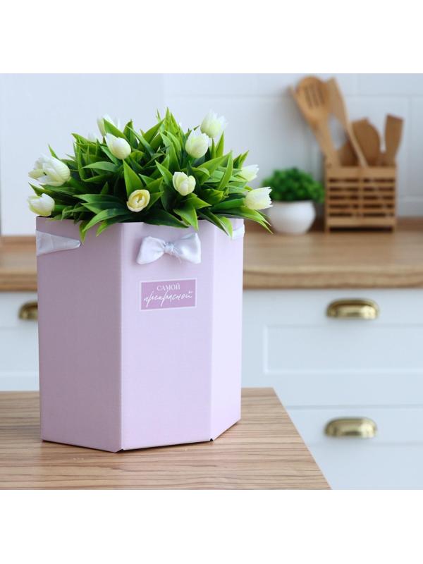 Переноска складная шестигранник «Самой прекрасной», 17 × 14,8 × 19,5 см