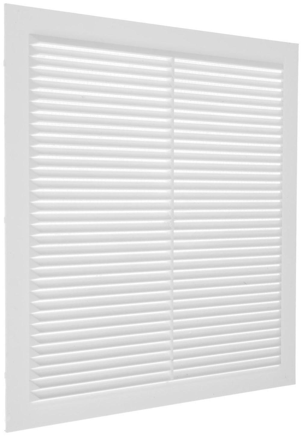 Решетка вентиляционная ZEIN Люкс Л300, 300 x 300 мм, с сеткой, неразъемная