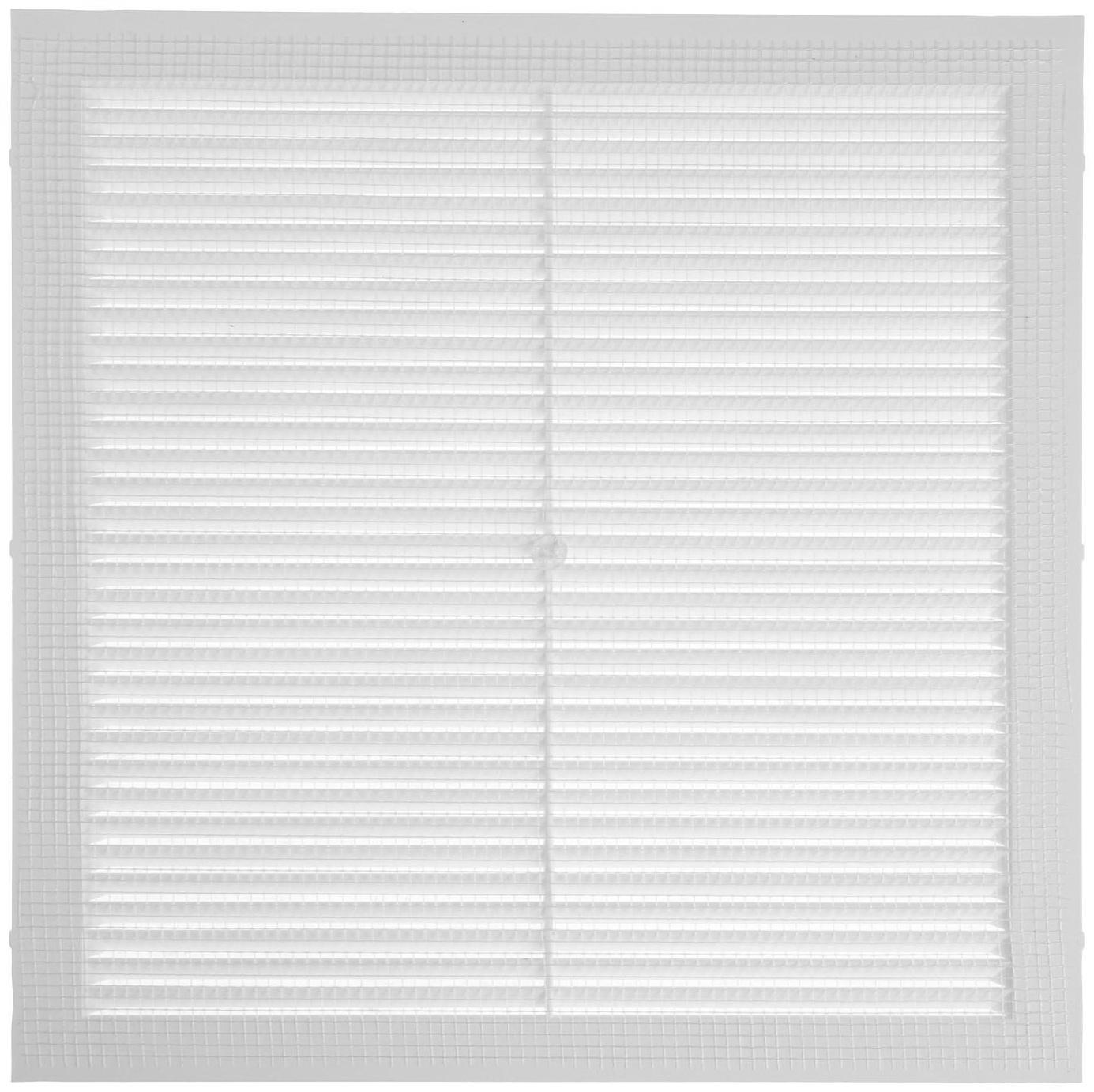 Решетка вентиляционная ZEIN Люкс Л300, 300 x 300 мм, с сеткой, неразъемная