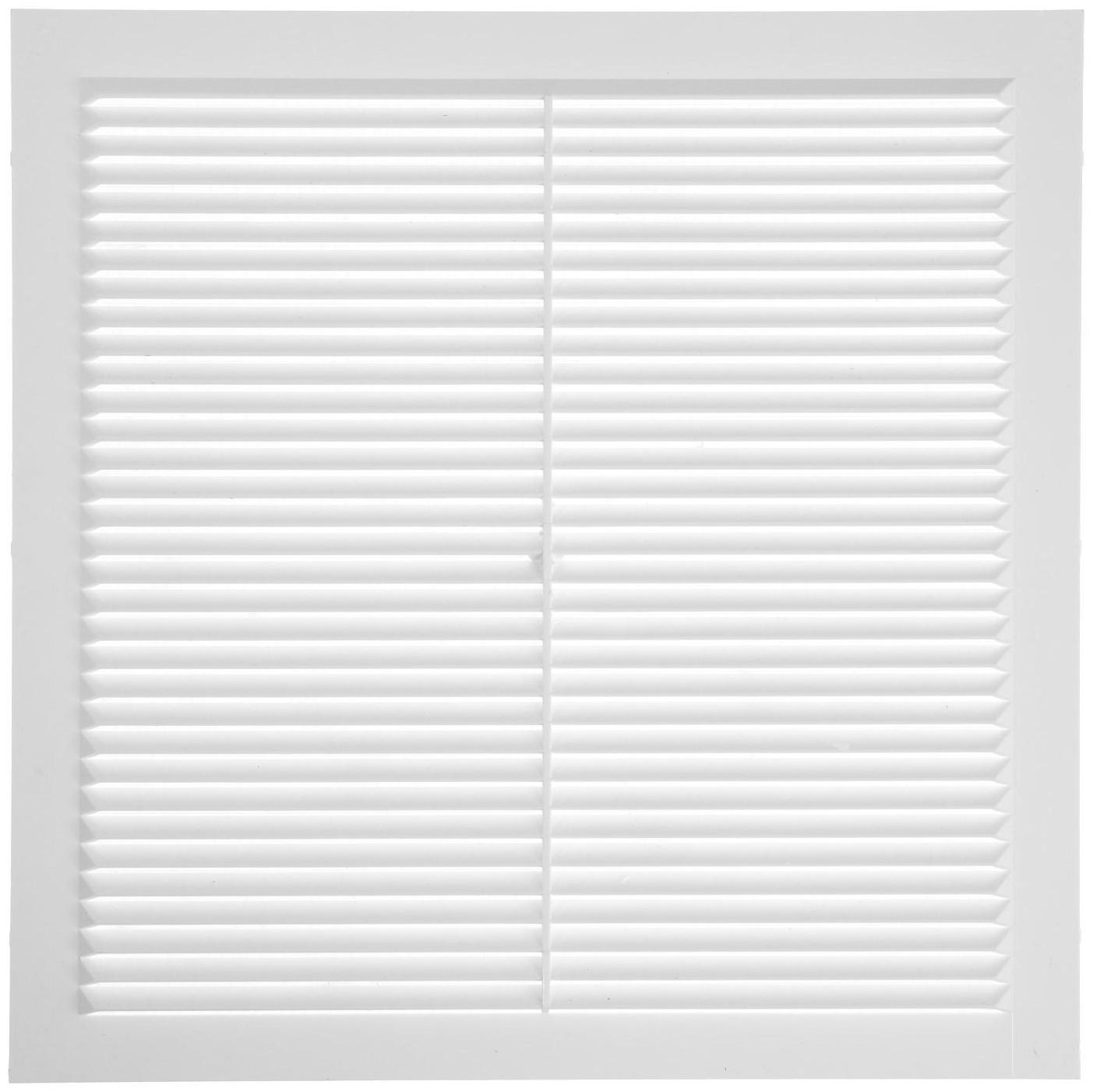 Решетка вентиляционная ZEIN Люкс Л300, 300 x 300 мм, с сеткой, неразъемная