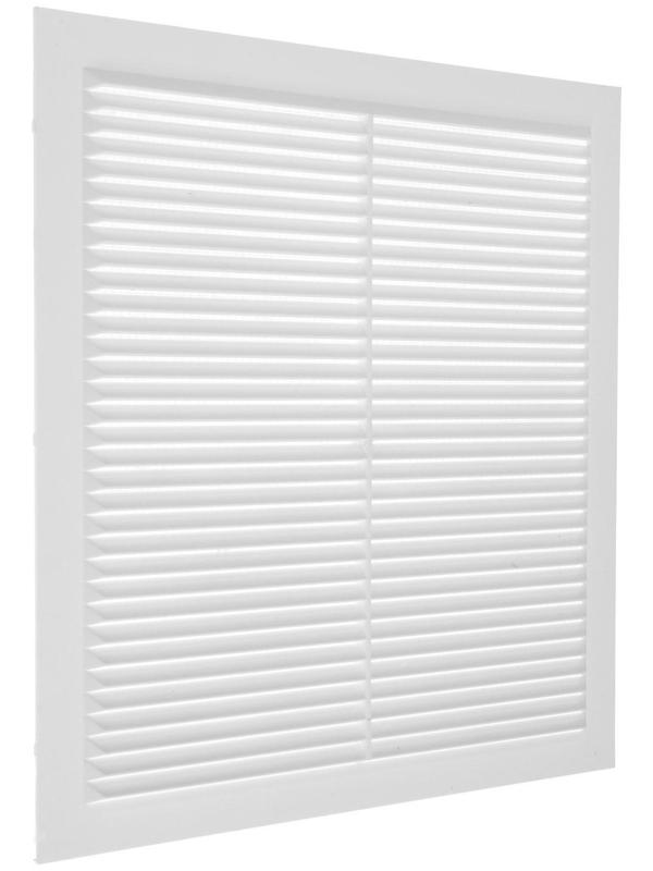 Решетка вентиляционная ZEIN Люкс Л300, 300 x 300 мм, с сеткой, неразъемная