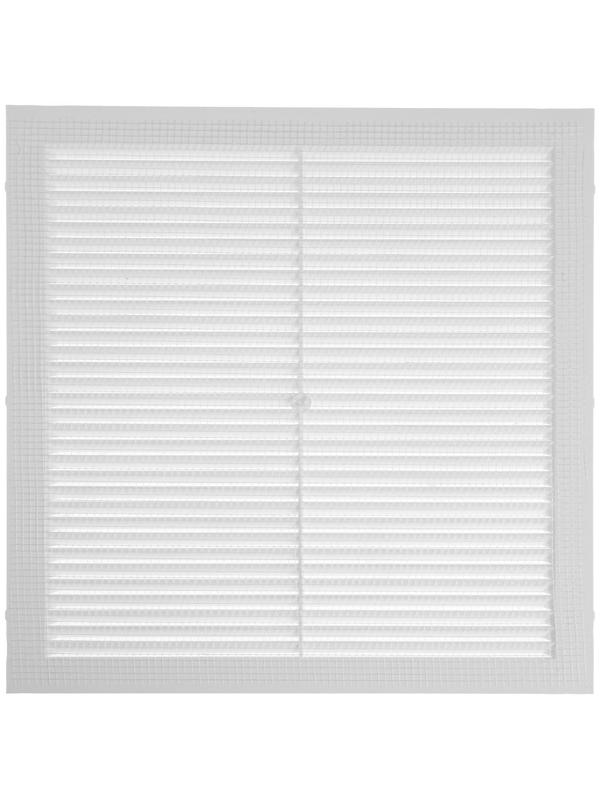 Решетка вентиляционная ZEIN Люкс Л300, 300 x 300 мм, с сеткой, неразъемная