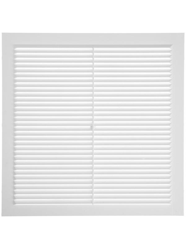 Решетка вентиляционная ZEIN Люкс Л300, 300 x 300 мм, с сеткой, неразъемная