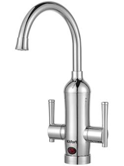 Водонагреватель Kitfort КТ-4030, проточный, 3300 Вт, 6 л/мин, серебристый