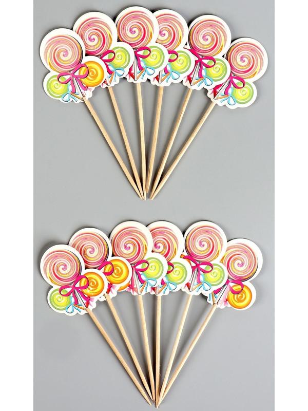Шпажки «Леденцы», в наборе 12 штук
