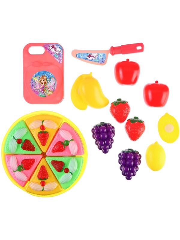 Игровой набор «Чаепитие», WINX, тортик и фрукты на липучках