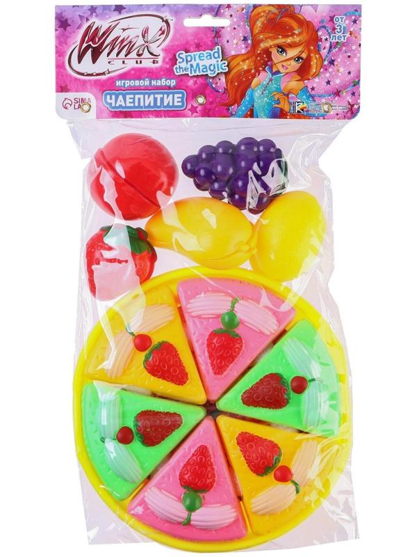 Игровой набор «Чаепитие», WINX, тортик и фрукты на липучках