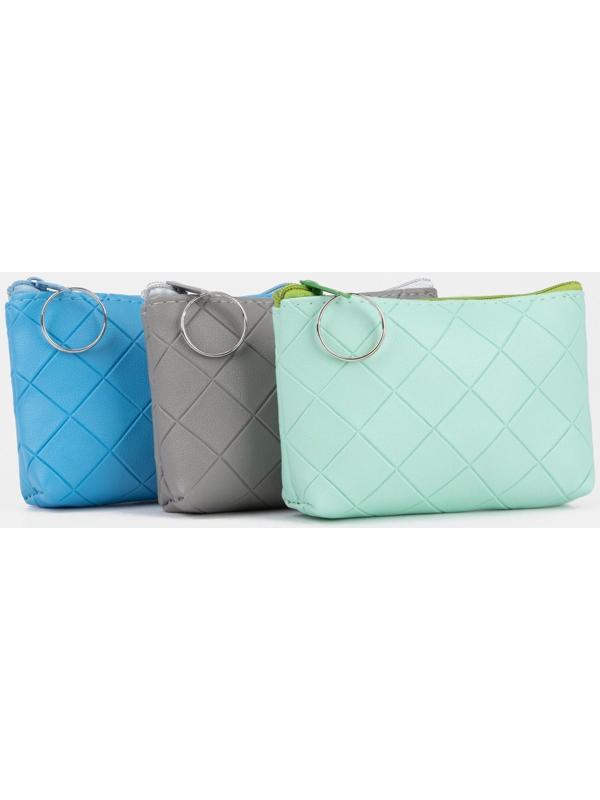 Кошелёк на молнии, цвет МИКС