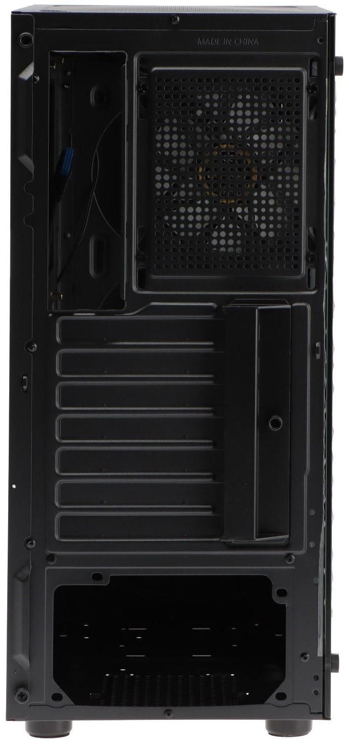 Корпус ExeGate Miditower EVO-5020, без БП, ATX, 2хUSB 2.0, 1хUSB 3.0, подсветка, чёрный
