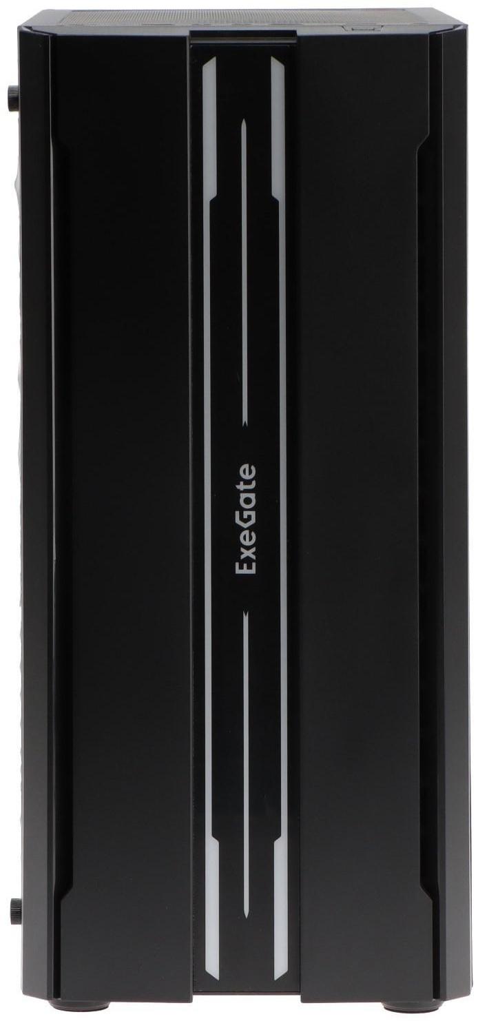 Корпус ExeGate Miditower EVO-5020, без БП, ATX, 2хUSB 2.0, 1хUSB 3.0, подсветка, чёрный