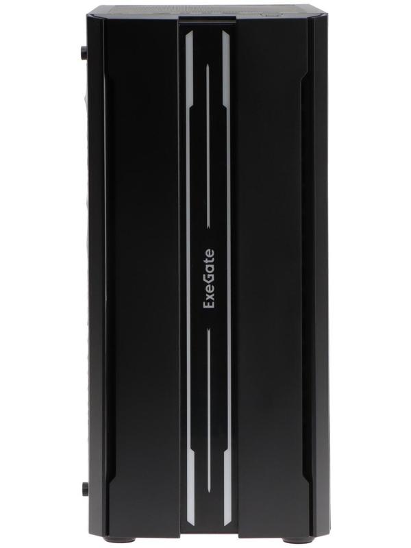 Корпус ExeGate Miditower EVO-5020, без БП, ATX, 2хUSB 2.0, 1хUSB 3.0, подсветка, чёрный
