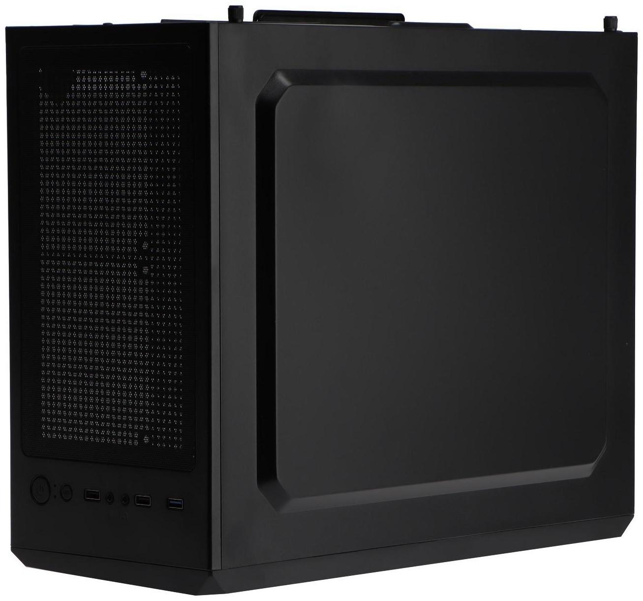 Корпус ExeGate Miditower EVO-8225, без БП, ATX, 2хUSB 2.0, 1хUSB 3.0, подсветка, чёрный