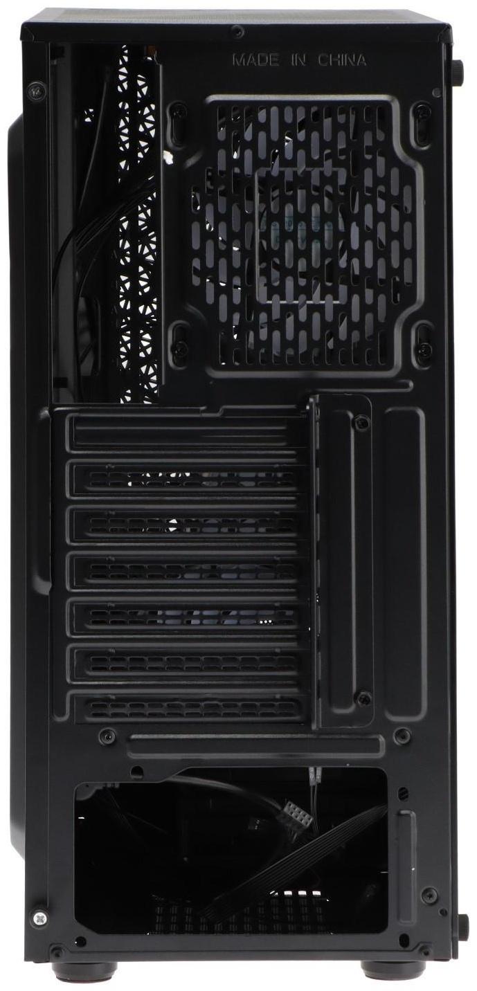 Корпус ExeGate Miditower EVO-8225, без БП, ATX, 2хUSB 2.0, 1хUSB 3.0, подсветка, чёрный