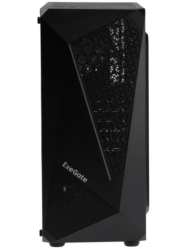 Корпус ExeGate Miditower EVO-8225, без БП, ATX, 2хUSB 2.0, 1хUSB 3.0, подсветка, чёрный