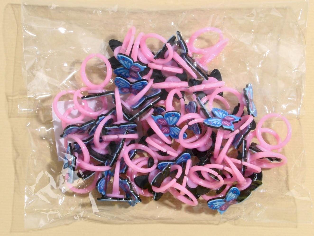 Кольцо детское «Бабочка» 2 х 1,8 х 1,5 см