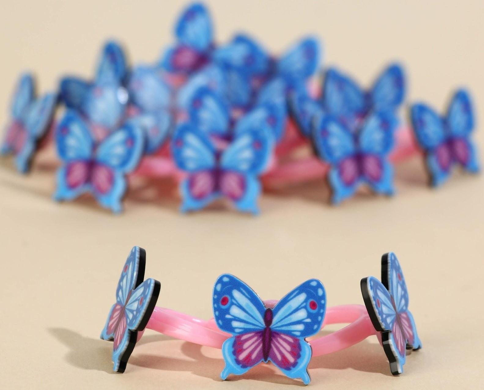 Кольцо детское «Бабочка» 2 х 1,8 х 1,5 см