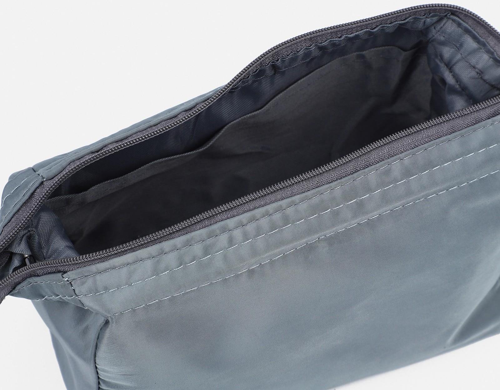 Косметичка на молнии, цвет серый