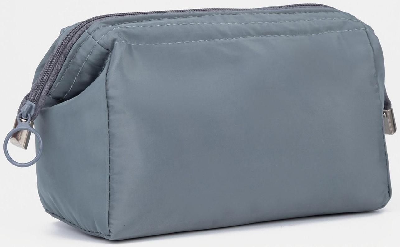 Косметичка на молнии, цвет серый