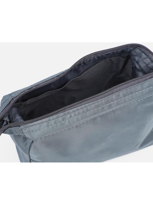 Косметичка на молнии, цвет серый