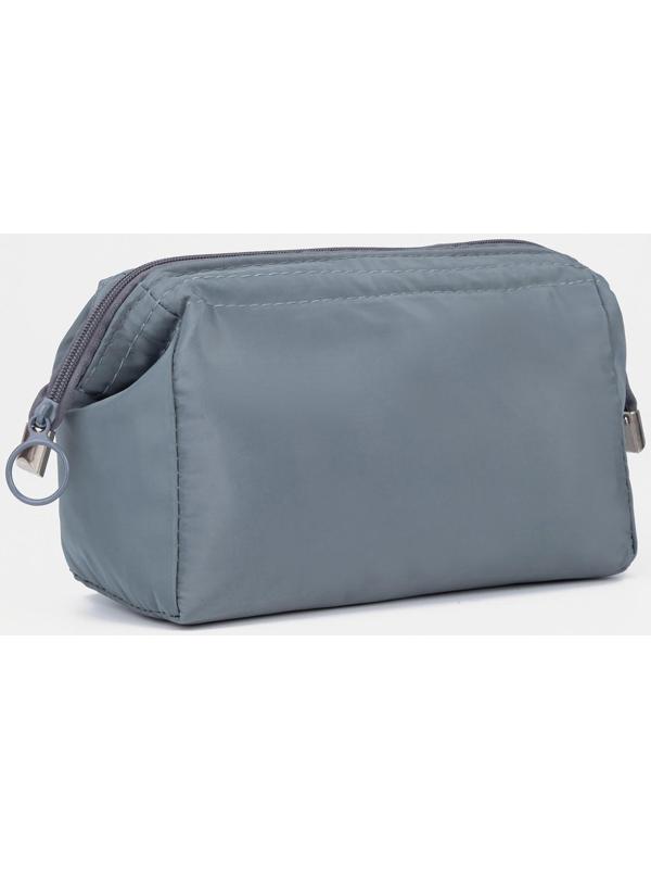 Косметичка на молнии, цвет серый