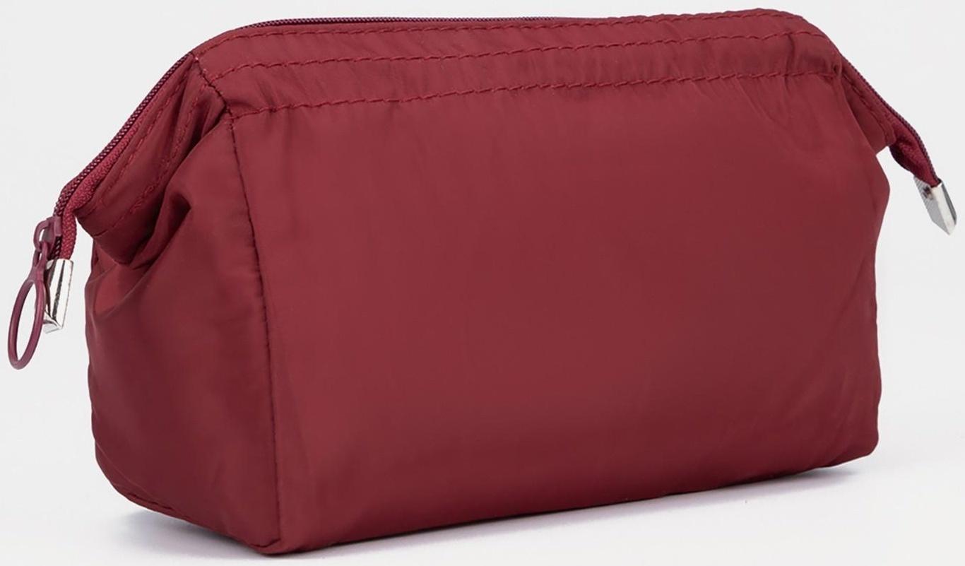 Косметичка на молнии, цвет бордовый