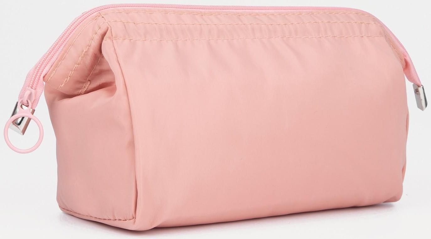Косметичка на молнии, цвет розовый