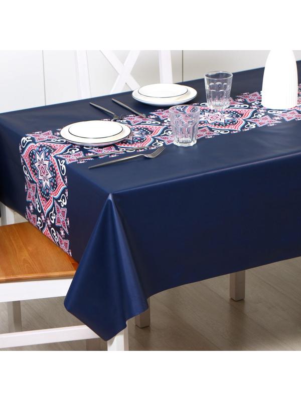 Клеёнка столовая на тканевой основе, рулон 20 метров, ширина 137 см