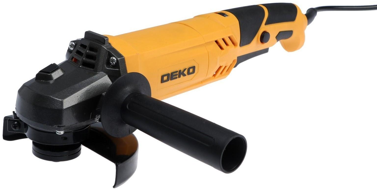 Угловая шлифмашина DEKO DKAG1500, 1500 Вт, 125 мм, 3000-12000 об/мин, регулировка скорости