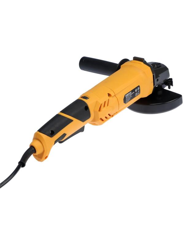 Угловая шлифмашина DEKO DKAG1500, 1500 Вт, 125 мм, 3000-12000 об/мин, регулировка скорости