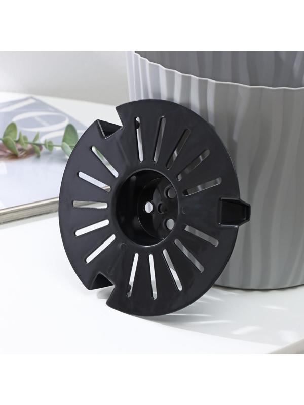 Кашпо для цветов со вставкой «Волна», 4 л, d=20 см, h=17 см, цвет серый