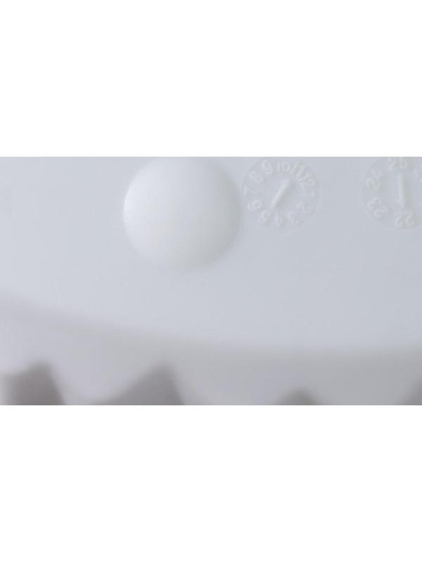 Кашпо для цветов со вставкой «Волна», 4 л, d=20 см, h=17 см, цвет белый