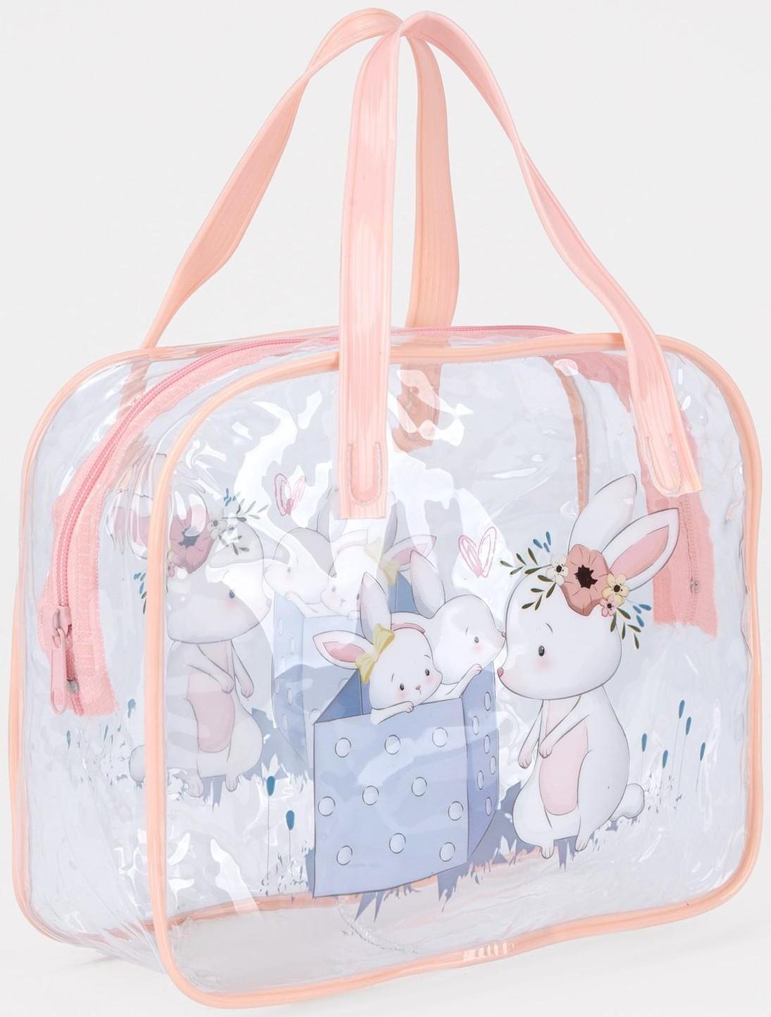 Косметичка на молнии, цвет розовый