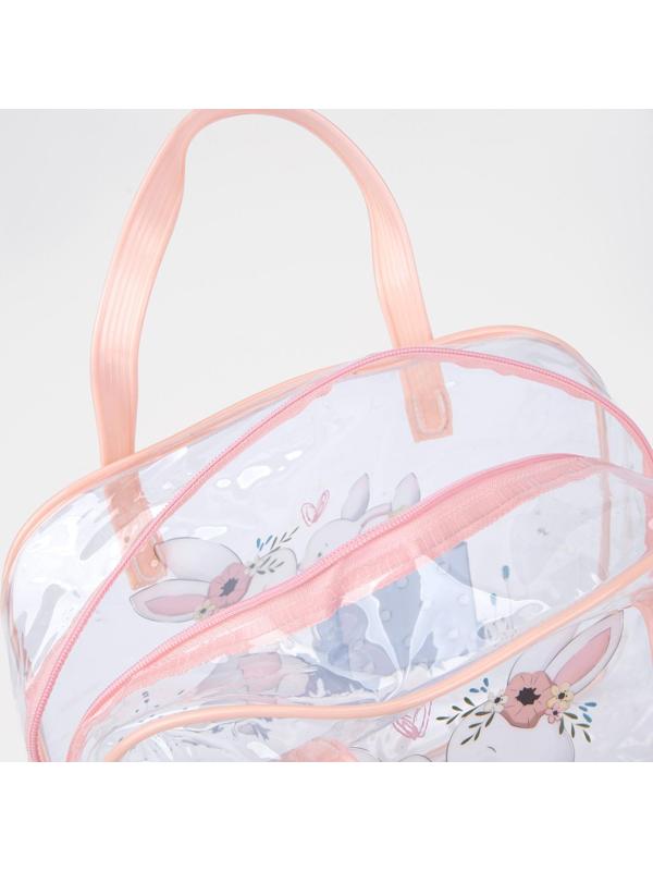 Косметичка на молнии, цвет розовый