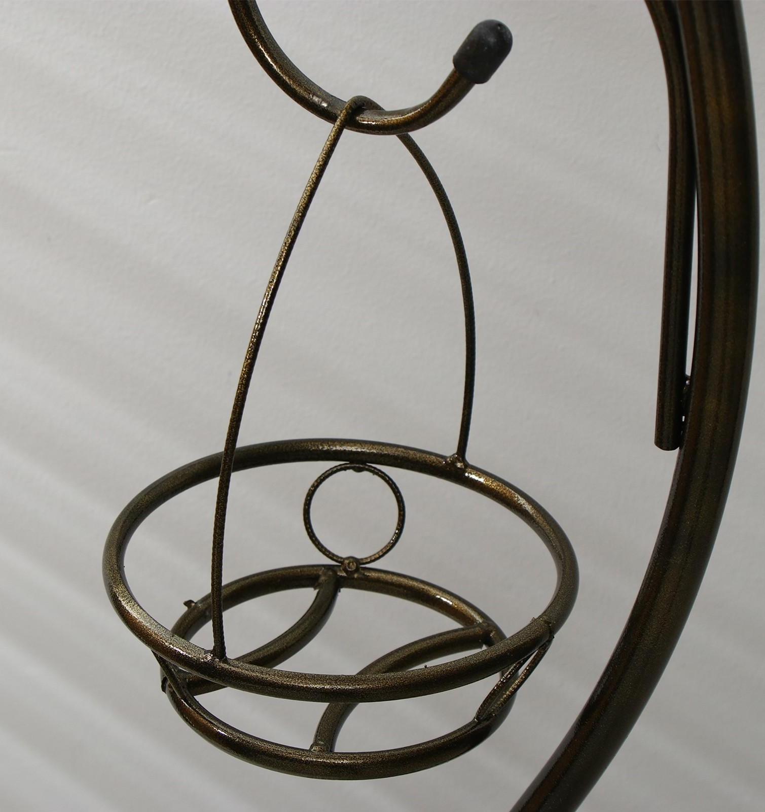 Подставка для цветов, напольная, разборная, на 3 горшка, d = 18 см, бронзовая