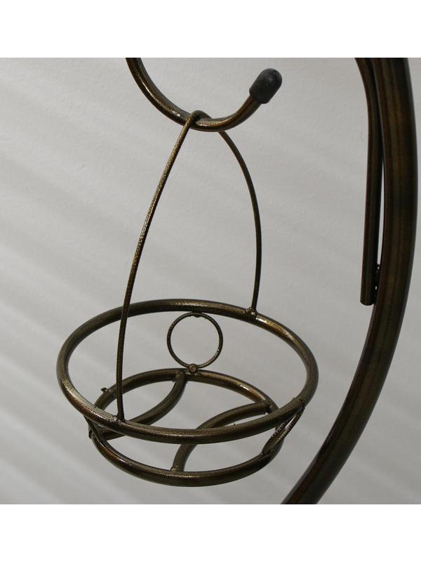 Подставка для цветов, напольная, разборная, на 3 горшка, d = 18 см, бронзовая