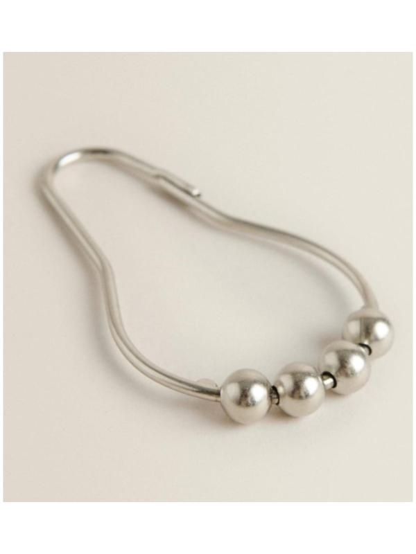 Набор крючков для штор Доляна, 12 шт, цвет хром