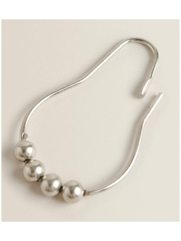 Набор крючков для штор Доляна, 12 шт, цвет хром