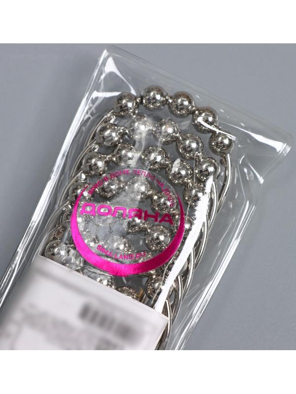 Набор крючков для штор Доляна, 12 шт, цвет хром